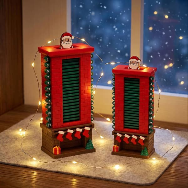 24-dages julepejs-julekalender - Mekanisk nedtælling med rullefunktion