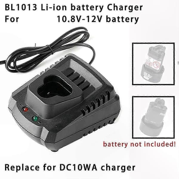 Lader for 10,8V 12V Li-Ion batterier Erstatningsverktøytilbehør