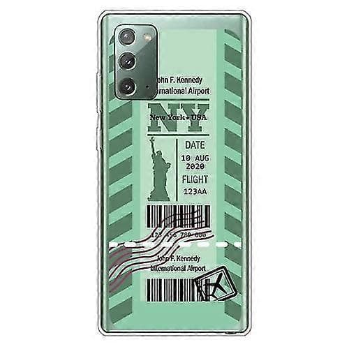 För Samsung Galaxy Note 20 Boarding Pass Series TPU-telefonfodral