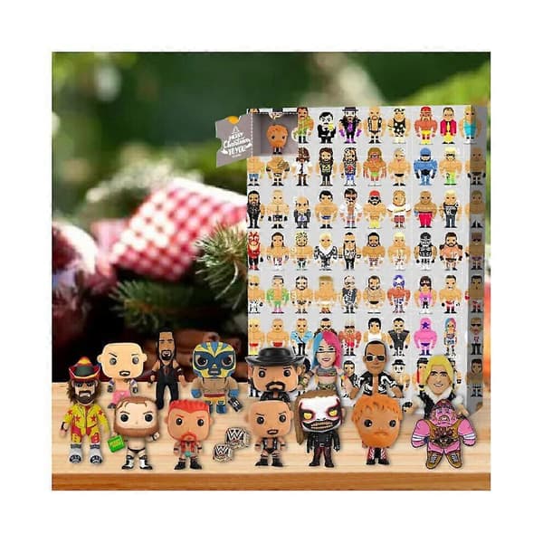 WWE Julekalender Blind Box Akryl Samleobjekt Julegave