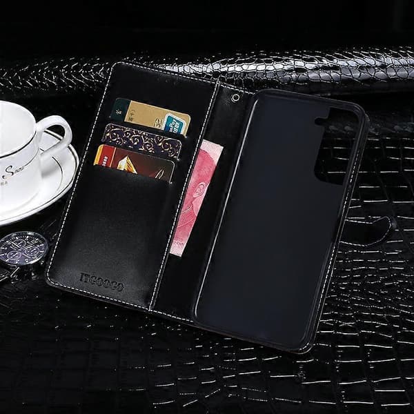 För Samsung Galaxy S22+ 5G idewei Krokodiltextur Horisontellt Flip-telefonfodral