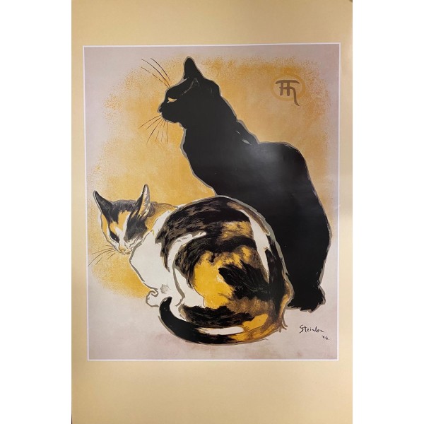 Steinlen - Two Cats - 1894 multifärg