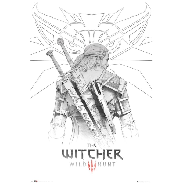 The Witcher - Geralt Sketch multifärg