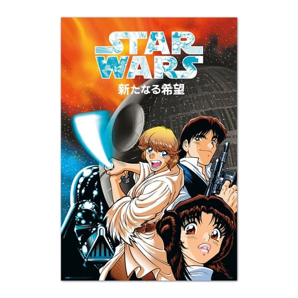 Poster - STAR WARS - MANGA - A NEW HOPE multifärg