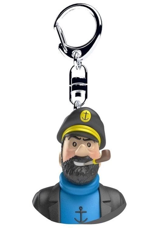 Tintin - Nyckelring - Kapten Haddock Buste 4,5 cm Multicolor