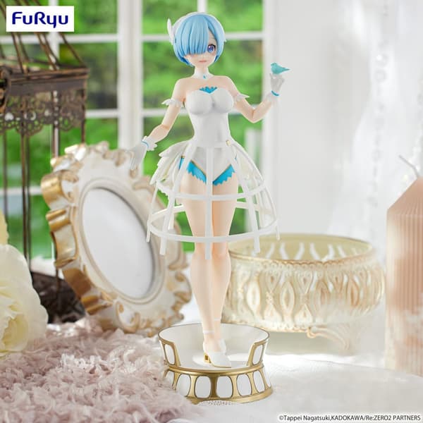 Staty - Re: Zero Exceed Creative PVC Statue Rem Cage Dress 22 cm multifärg