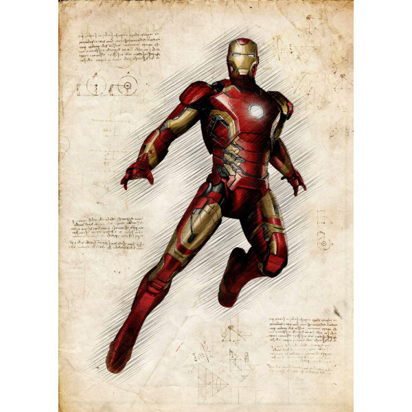 A3 print - Ironman Multicolor