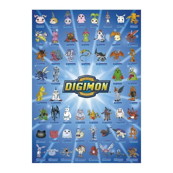 Digimon 54 Monsters multifärg
