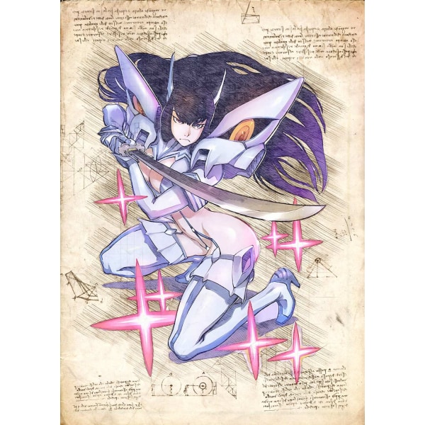 A3 Print - Kill la Kill - Stars multifärg