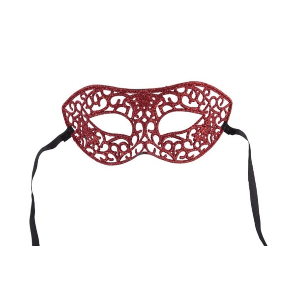 Ansiktsmask - Mask with red glitter multifärg