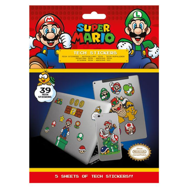 Tech-klistermærker - Super Mario (Mushroom Kingdom) Multicolor