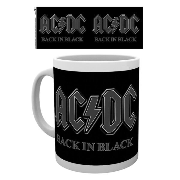 AC/DC - Back In Black - Mugg multifärg