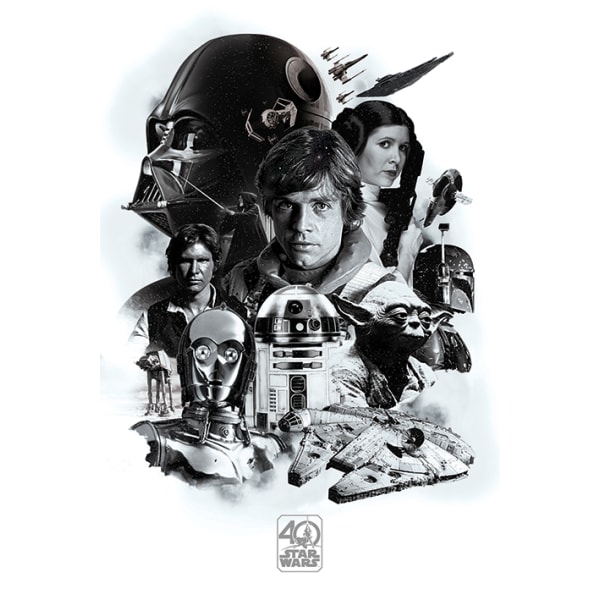 Star Wars - 40 års jubilæumsmontage Multicolor