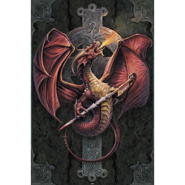 Anne Stokes - Dragon Cross Multicolor