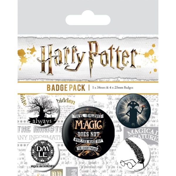Badge Pack - Harry Potter (Symboler) Multicolor