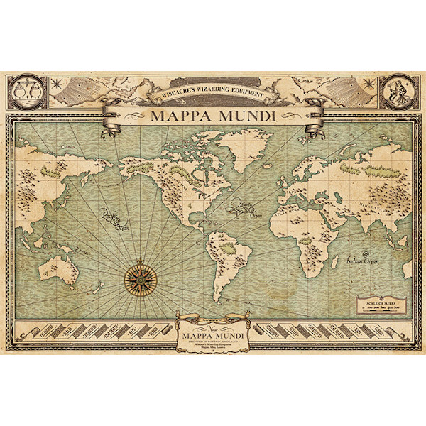 Fantastic Beasts - Mappa Mundi multifärg