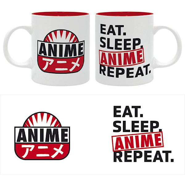 EAT SLEEP ANIME REPEAT Multicolor