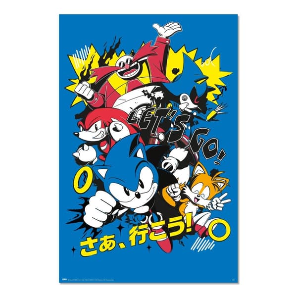 Poster - Sonic – Manga multifärg