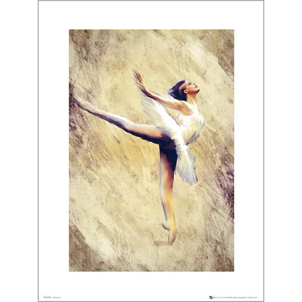 Exklusivt Art Print - Ballerina Multicolor