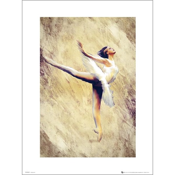 Exklusivt Art Print - Ballerina multifärg