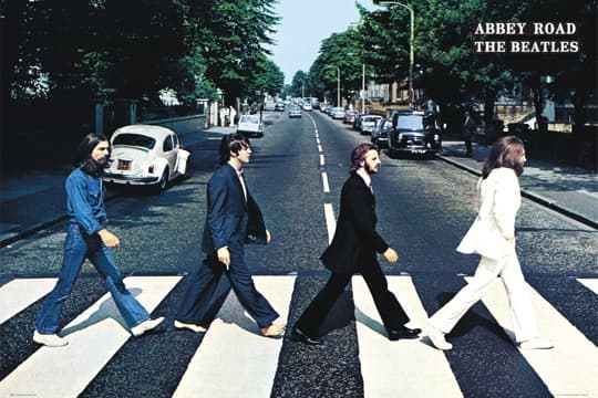Stor poster - Beatles - Abbey Road multifärg