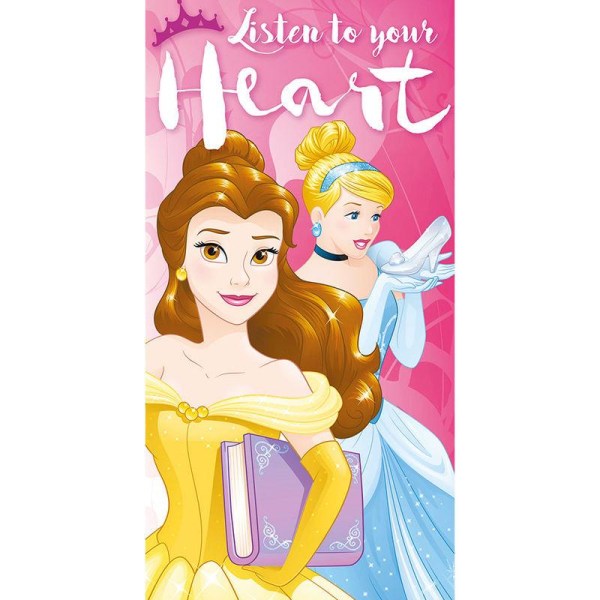 Disney Princess - Lyt til dit hjerte bomuld - Håndklæde Multicolor 50ec |  Multicolor | Fyndiq