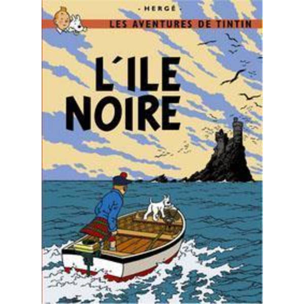Poster - Tintin L'Île Noire - Den svarta ön Multicolor