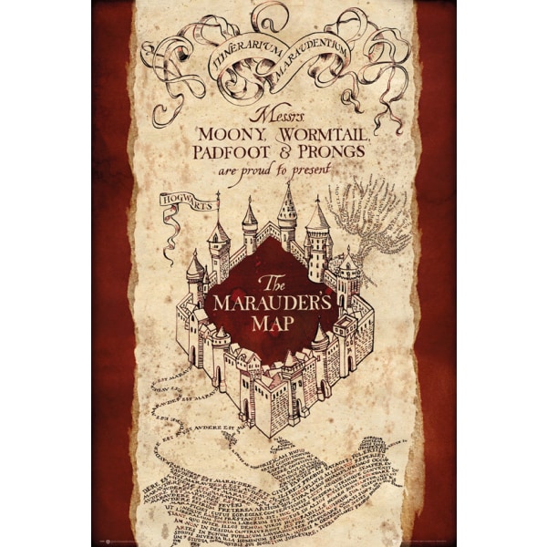 Harry Potter - Marauders map multifärg
