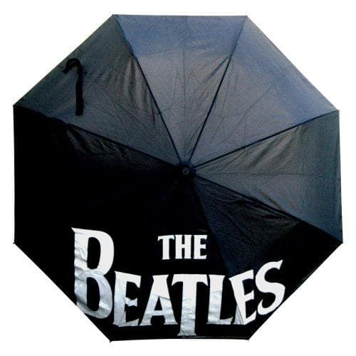 Paraply - The Beatles - Svart Logo multifärg