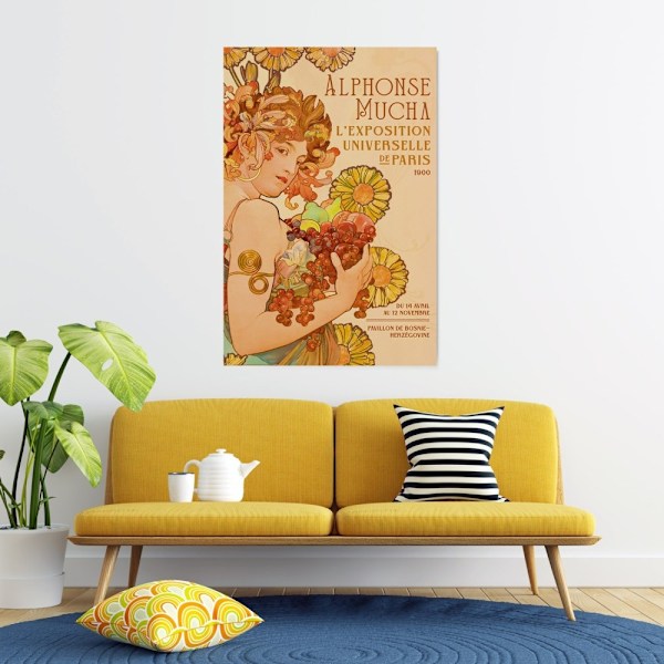 Poster - ALPHONSE MUCHA F CHAMPENOIS Multicolor