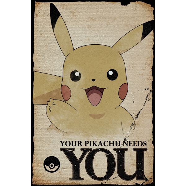 Pokemon - Pikachu Needs You multifärg