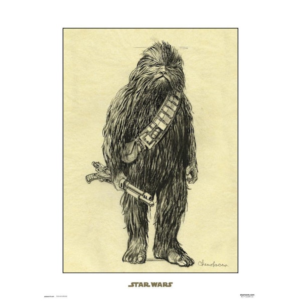 STAR WARS - CONCEPT ART - CHEWBACCA - Art Print Multicolor