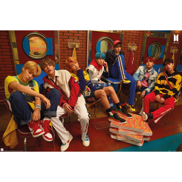 K-POP - BTS Crew Multicolor