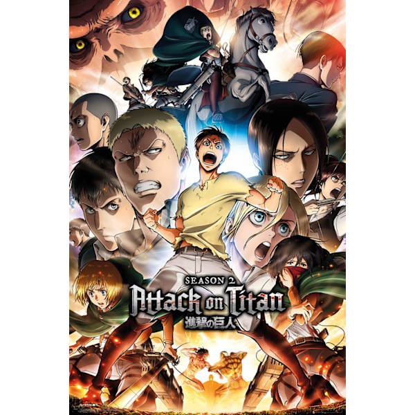 Attack On Titan Season 2 - Season 2 Collage Key Art Multicolor