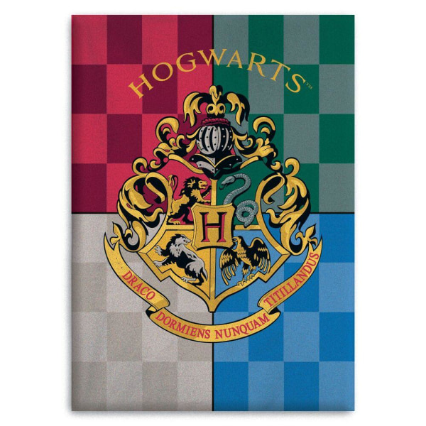 Harry Potter Tylypahkan ruudullinen - Fleece-peitto Multicolor
