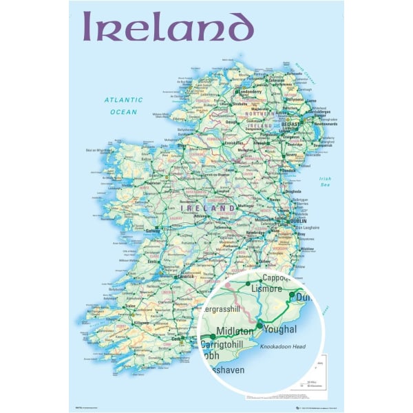 Ireland - Map Multicolor