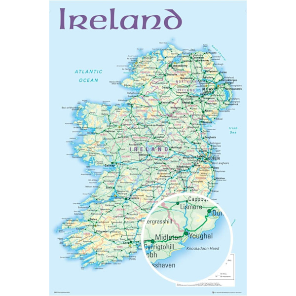 Ireland - Map multifärg
