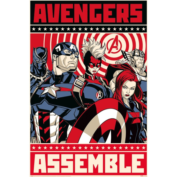 Poster - AVENGERS ASSEMBLE Multicolor