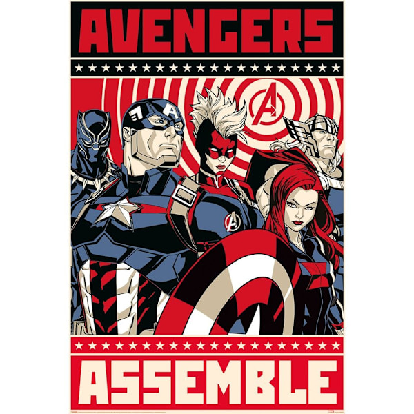 Poster - AVENGERS ASSEMBLE multifärg