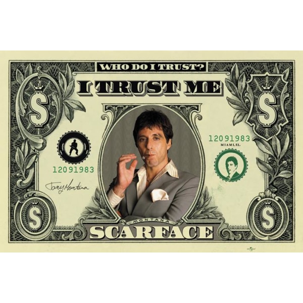 Scarface - dollareita Multicolor
