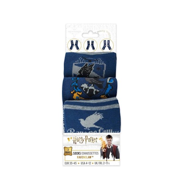 Harry Potter - Strumpor - Ravenclaw 3-Pack multifärg one size