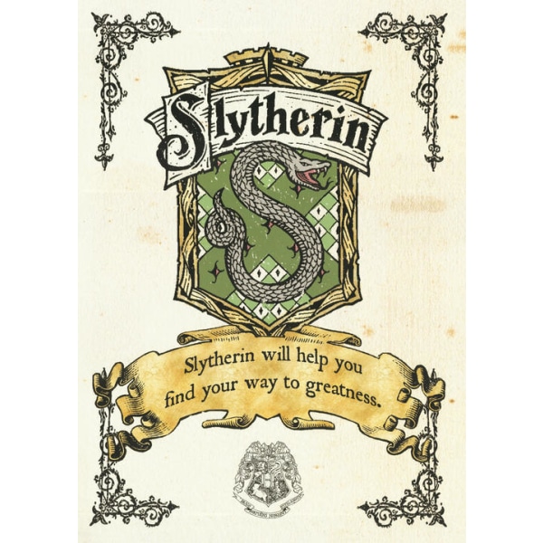 A3 Print - Harry Potter - Slytherin Crest Multicolor