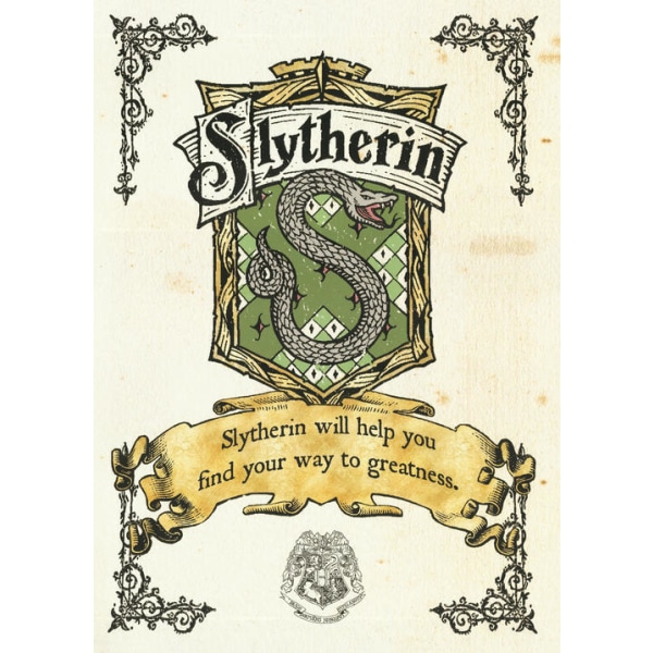 A3 Print - Harry Potter - Slytherin Crest multifärg