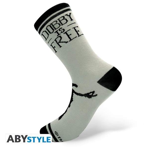 HARRY POTTER - Strumpor - Black & Grey - Dobby Multicolor one size