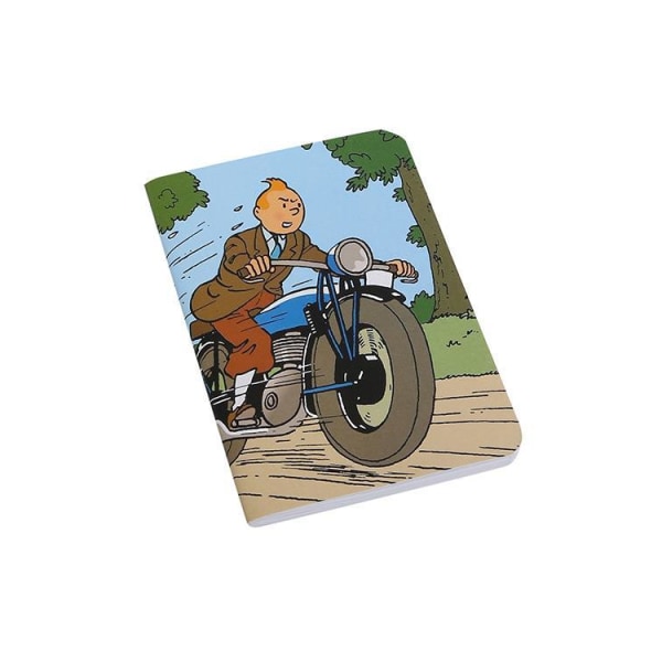 Tintin - Anteckningsbok - Tintin på motorcykel multifärg