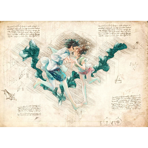 A3 Print - Myazaki - Ghibli 11 Spirited Away Multicolor
