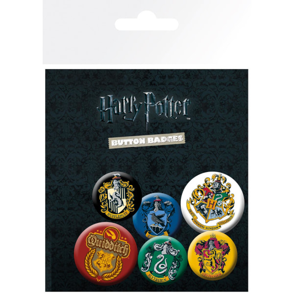 Badge Pack - Harry Potter - Crests Multicolor