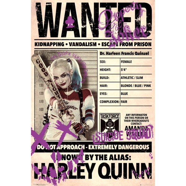 Suicide Squad - Harley Quinn Wanted multifärg