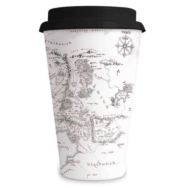 The Lord of the Rings Middle Earth Map - Travel Mug Multicolor
