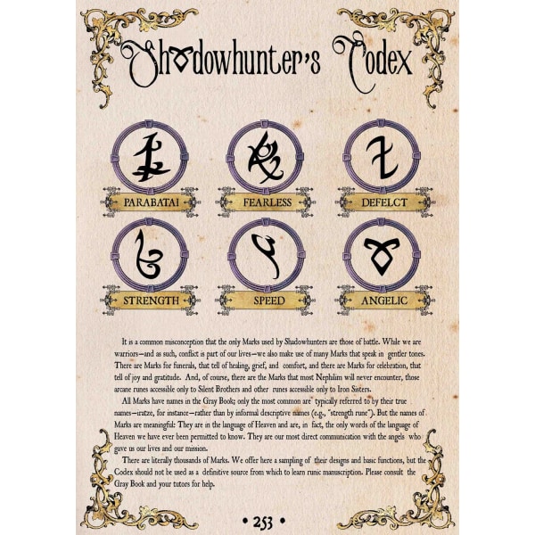 A3 Print - Shadowhunters Codex multifärg